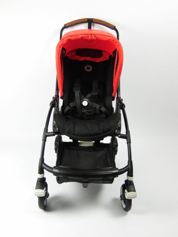 Bugaboo® bee 5 kinderwagen met stoel - black - black - neon red
