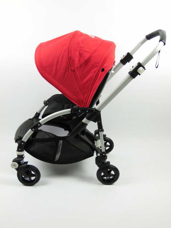 Bugaboo® bee 5 kinderwagen met stoel - alu/black/red