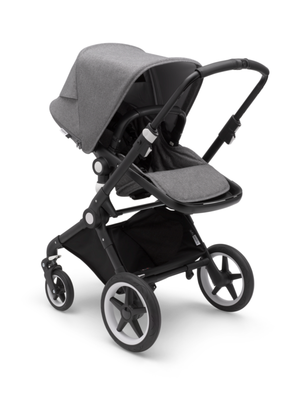 Bugaboo® lynx kinderwagen - black/grey melange/grey melange