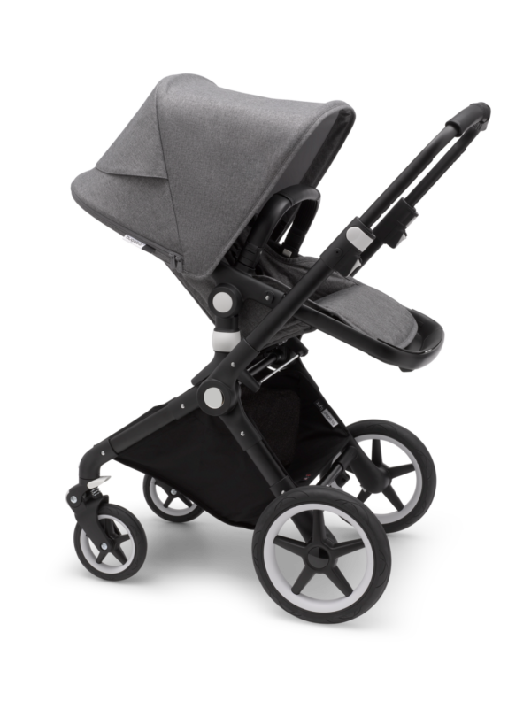 Bugaboo® lynx kinderwagen - black/grey melange/grey melange