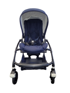 Bugaboo bee 5 kinderwagen met stoel - black/classic dark blue