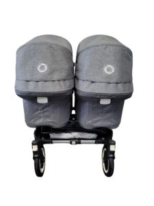 Bugaboo donkey twin kinderwagen - alu/grey melange