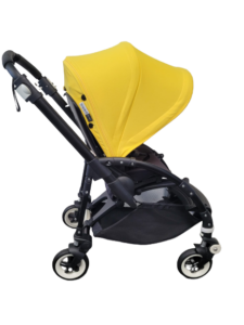 Bugaboo bee 3 kinderwagen met stoel en wieg - black/yellow