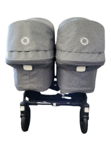 Bugaboo donkey3 twin kinderwagen - black/grey melange