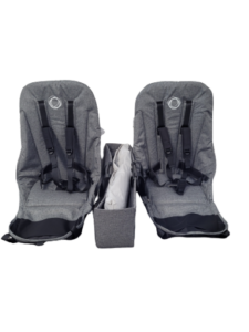 Bugaboo donkey3 twin kinderwagen - black/grey melange