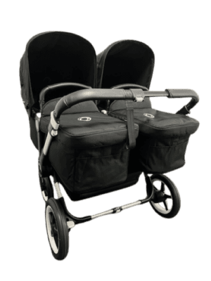 Bugaboo donkey 3 twin kinderwagen - alu/black-black