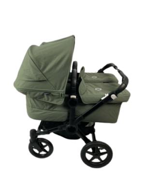 Bugaboo donkey 5 twin kinderwagen complete - black/forest green