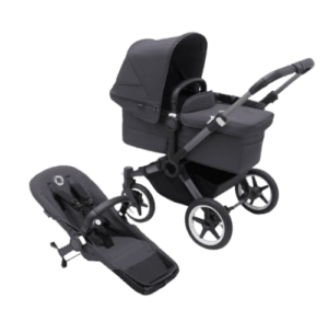 Bugaboo donkey 5 mono kinderwagen - graphite/stormy blue