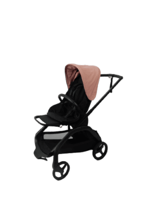 Bugaboo dragonfly kinderwagen met stoel - black/morning pink