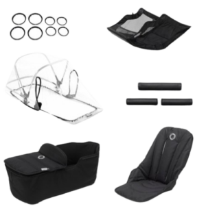 Bugaboo fox style set - black