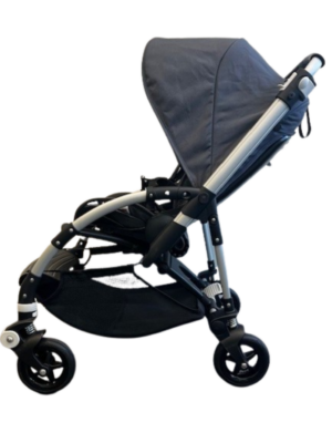 Bugaboo bee 5 kinderwagen met stoel - alu/grey/steel blue