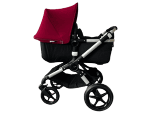 Bugaboo Fox kinderwagen complete - Alu/black- robijn rood