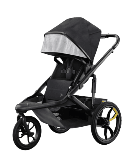 Veer &Jog Jogger kinderwagen met stoel- Donkergrijs/ Zwart