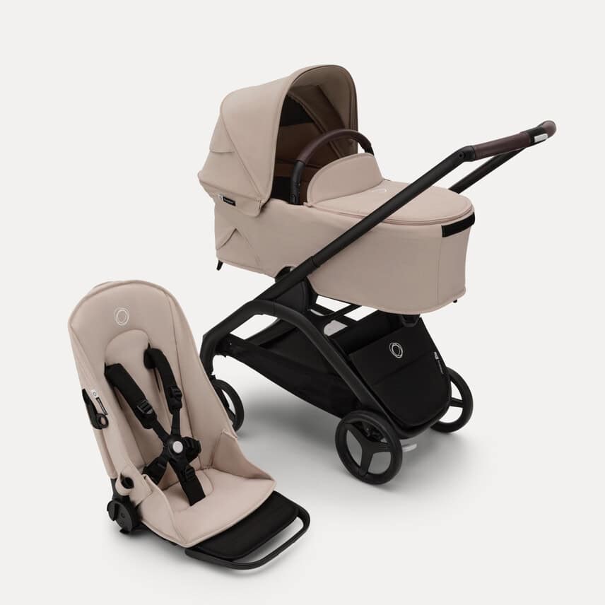 Bugaboo Dragonfly 2‑in‑1 kinderwagen - black desert taupe
